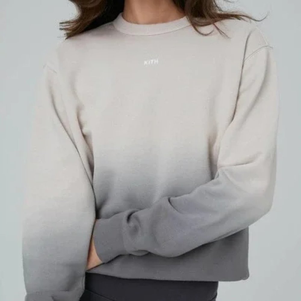 KITH Ombré Grey Fade Sweatshirt - Size M